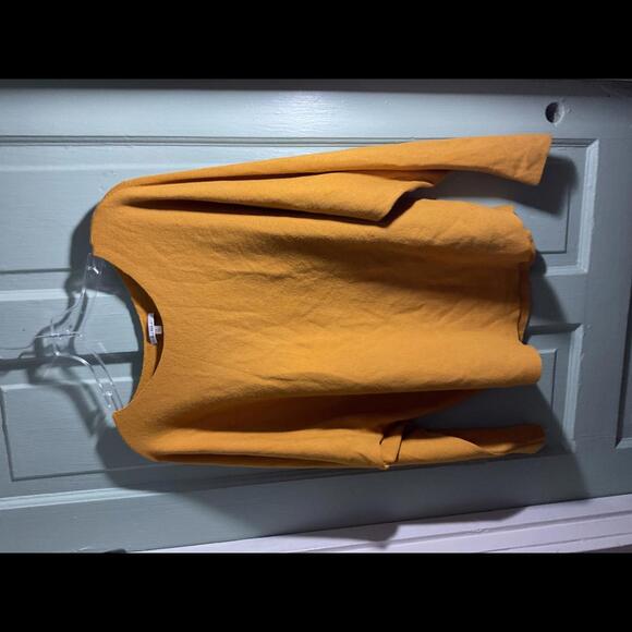 COPY - Vila Milano Cozy Oversized Long Sleeve Top in Mustard Yellow Large - Picture 2 of 10